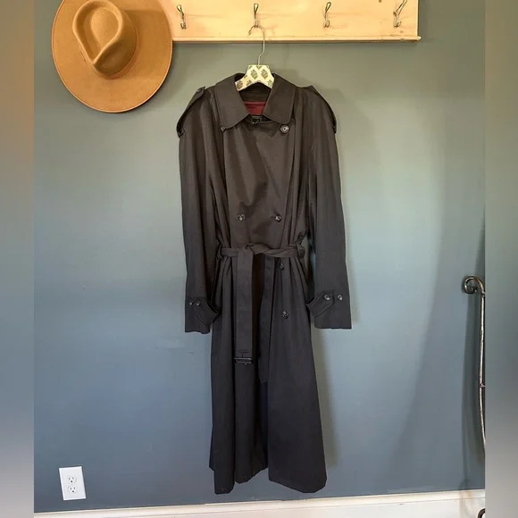 Vintage Christian Dior Le connoisseur Trench double breasted Coat Overcoat 40L - Picture 4 of 16